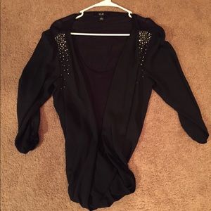 Black Studded Blouse